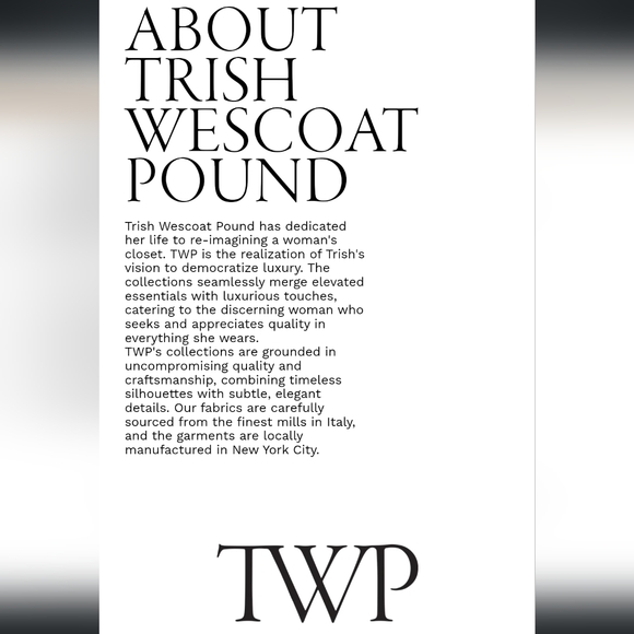 New with tags TWP puddle pant Japanese Denim size 2 RETAIL $495 on website - Picture 7 of 7